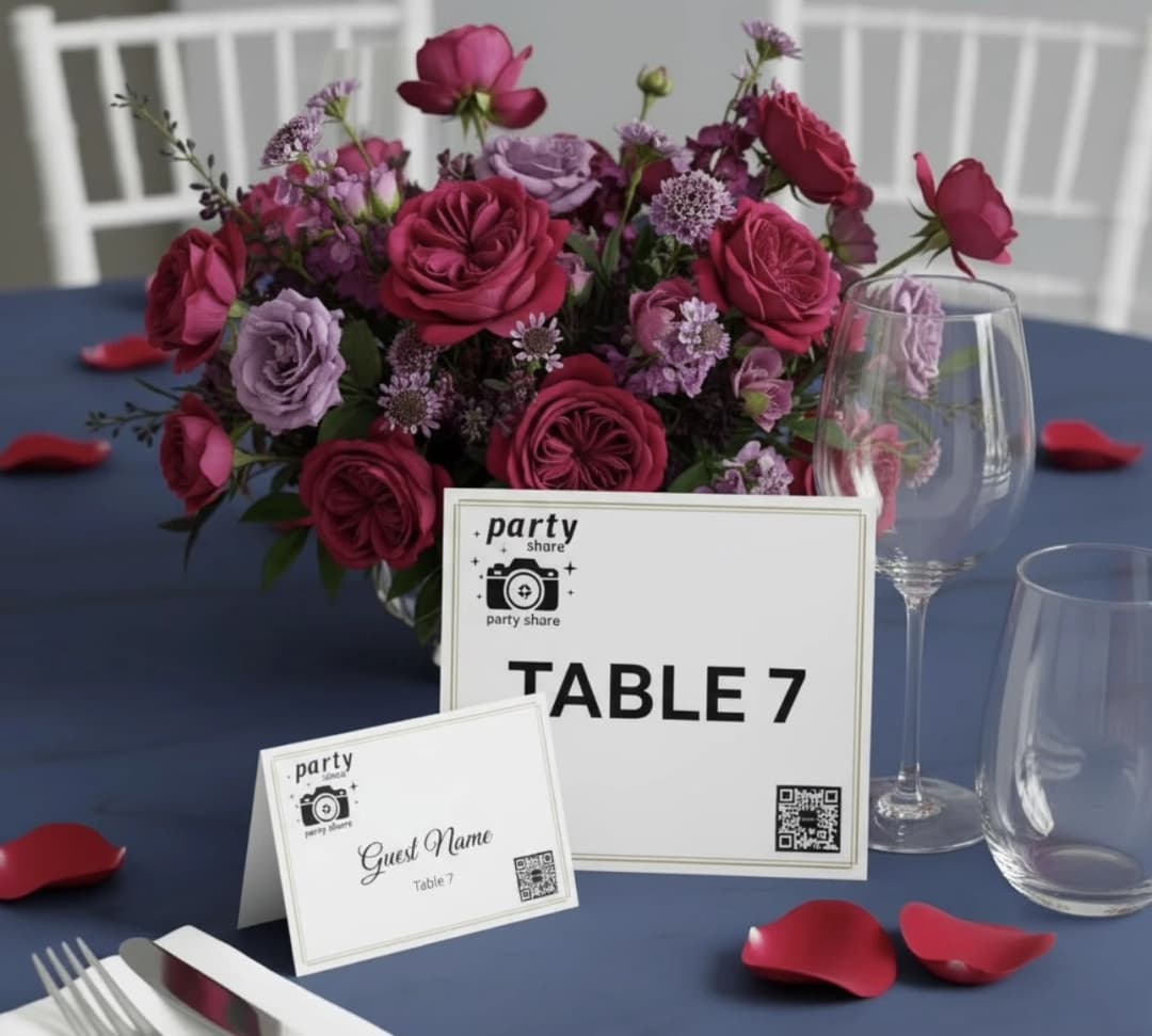 PartyShare place card example